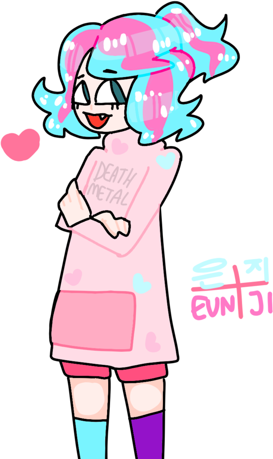 [c] Toothpaste Hair By Galac-thicc - Cartoon (752x1063)