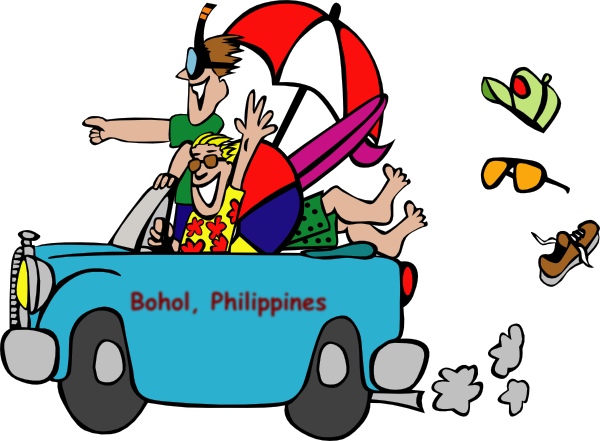 Bohol Philippines Clip Art At Clker - Road Trip Clip Art (600x441)