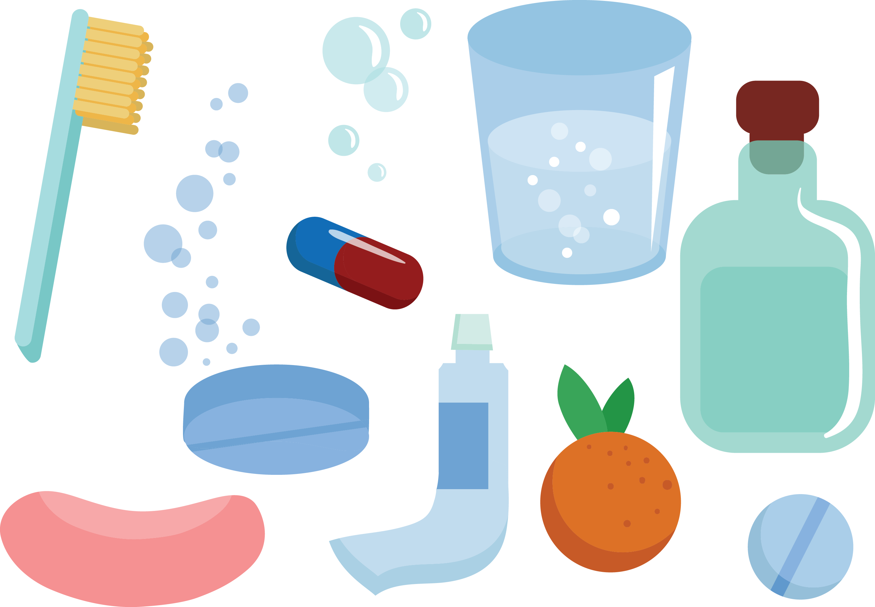 Toothbrush Euclidean Vector Toothpaste - Toothbrush (2812x1952)