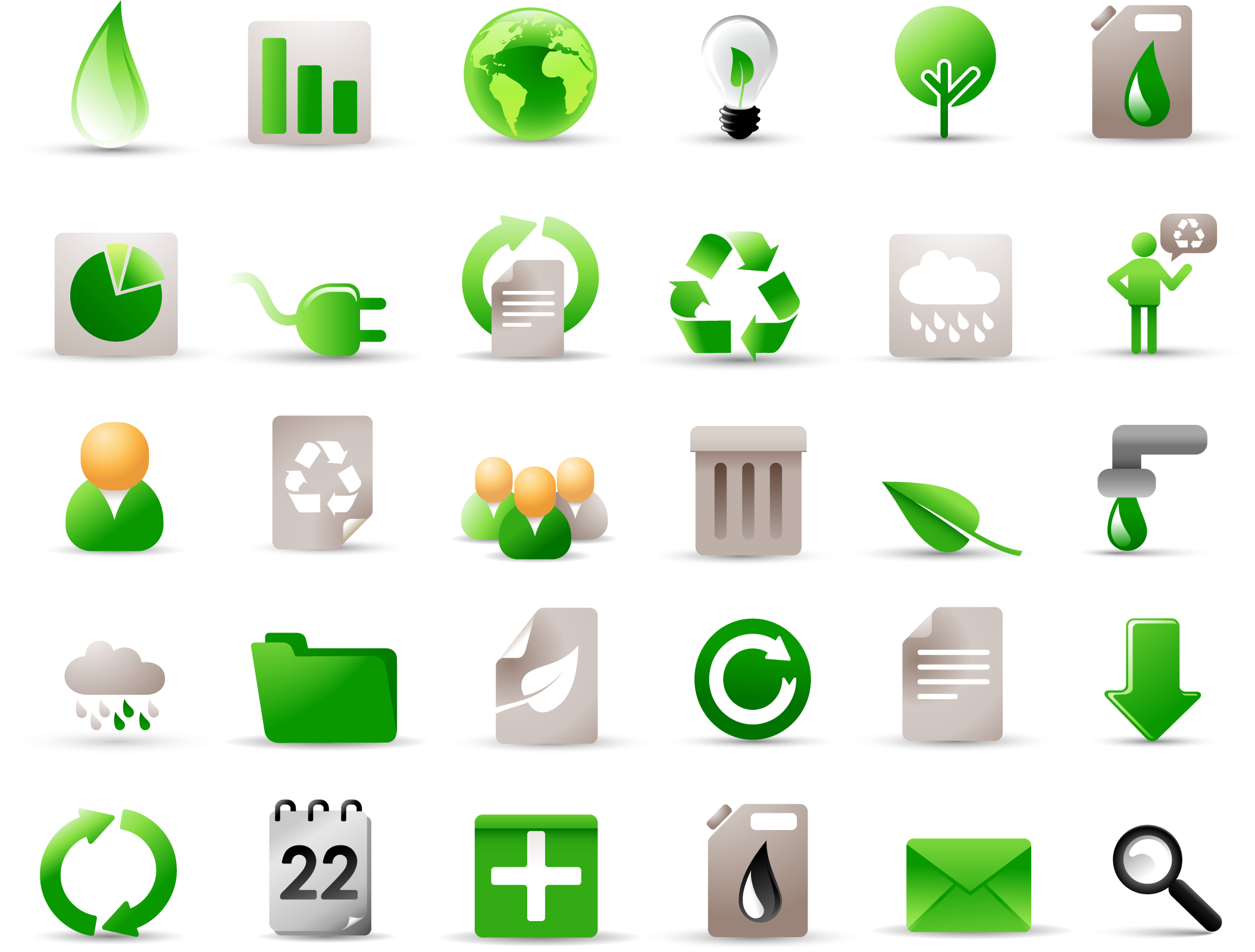 Green Renewable Energy Download Icon - Ecology (2109x1600)