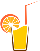 Vector Orange Drinks Logo Download - Food And Drinks Logo (389x346)