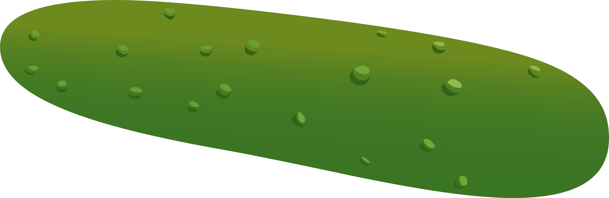 Cucumber Clip Art - Cucumber Png Cartoon (2000x651)
