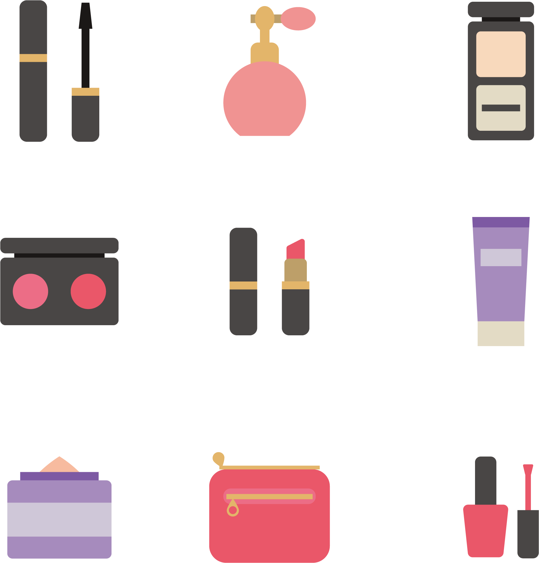 Cosmetics Make-up Lipstick Icon - Makeup Icon Png (2100x2100)