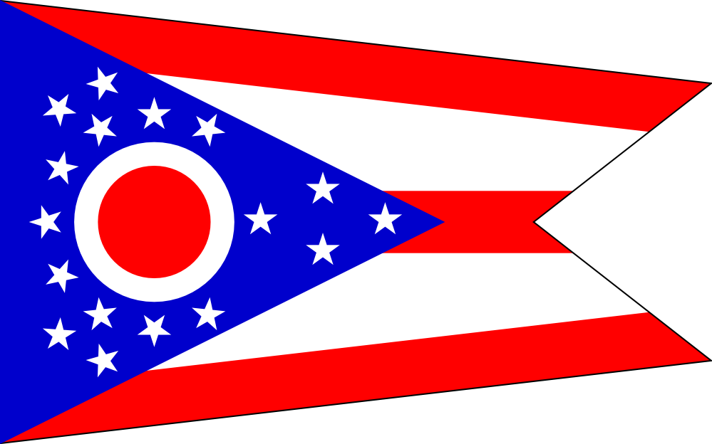 Texas Star Clip Art - Cool Ohio State Flag (999x624)
