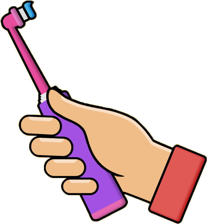 Electric Toothbrush Toothpaste Tooth Brushing - Drawn Electric Toothbrush (1024x1024)