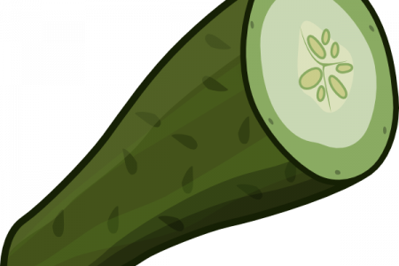 Cucumber Clipart Cartoon - Cartoon (450x300)
