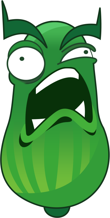 Nuclear-cucumber - Plants Vs Zombies Cuke (366x725)
