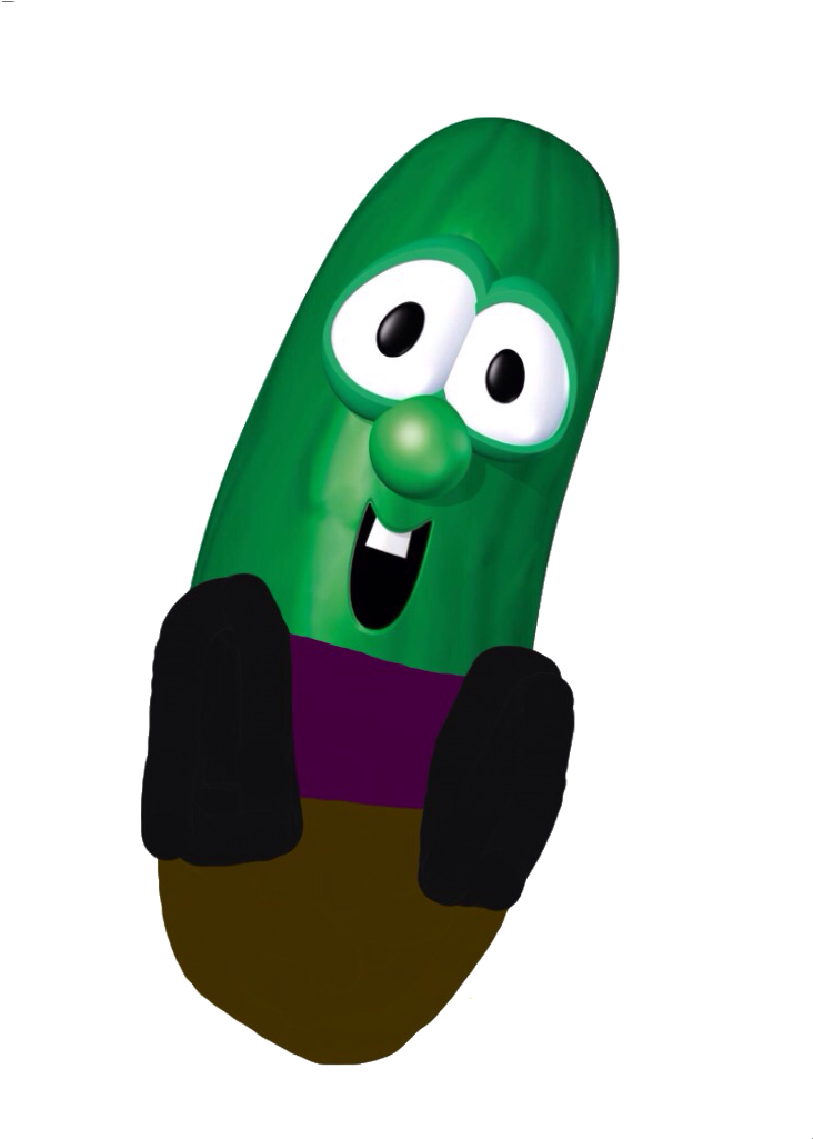 Larry The Cucumber As Joey D'amico - Veggietales / 25 Favorite Sunday School Songs! (768x1024)