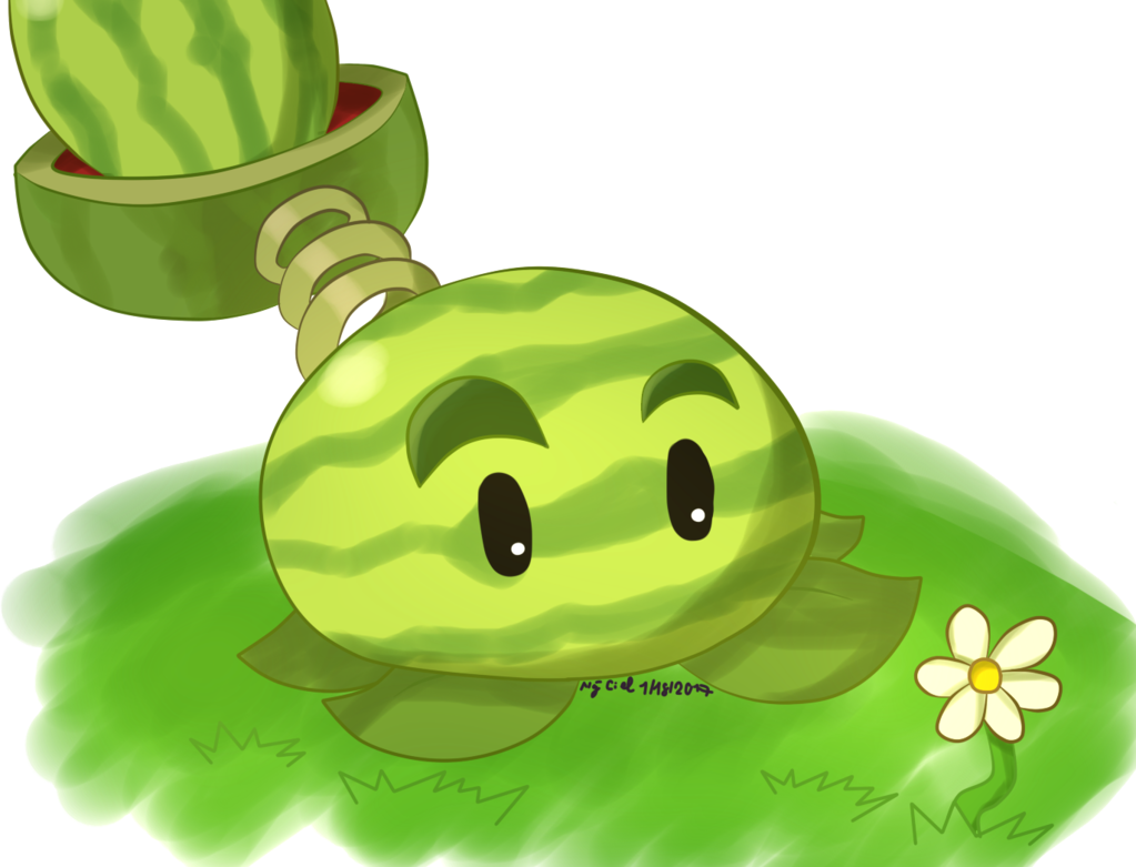 Melon Pult By Zerociel1234 - Plants Vs Zombies Melon Plt (1023x781)