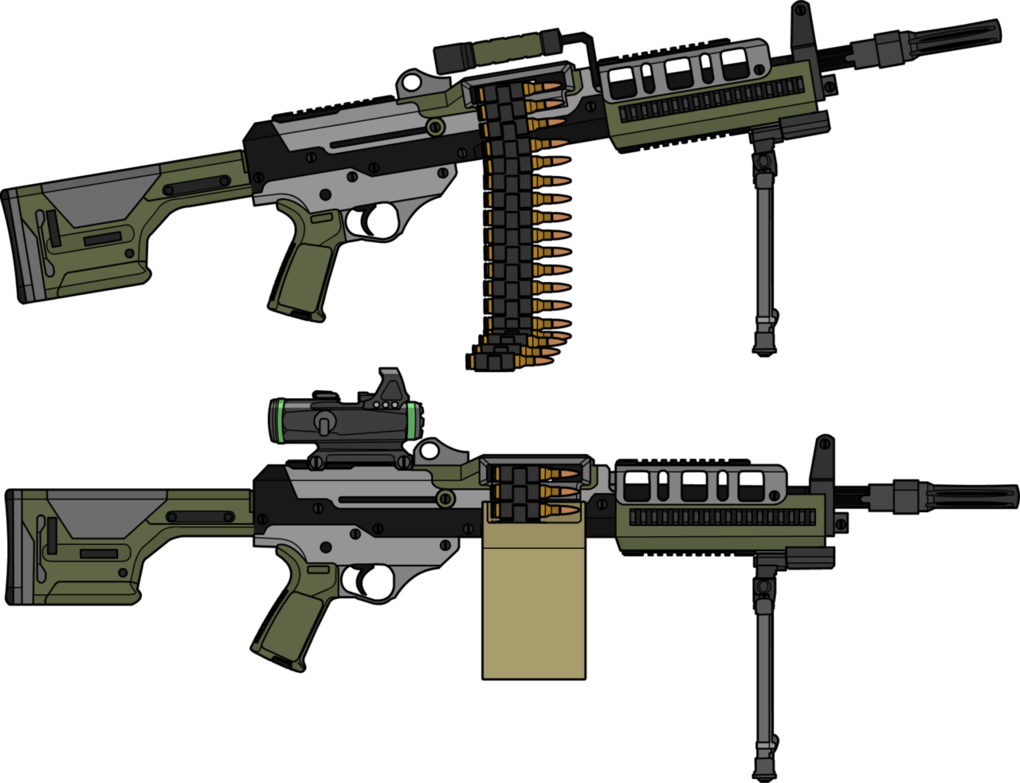 Machine Gun Png Clipart - Weapon (1020x783)