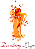 Orange Drink Food Vector Logo Inspiration - Food (389x346)