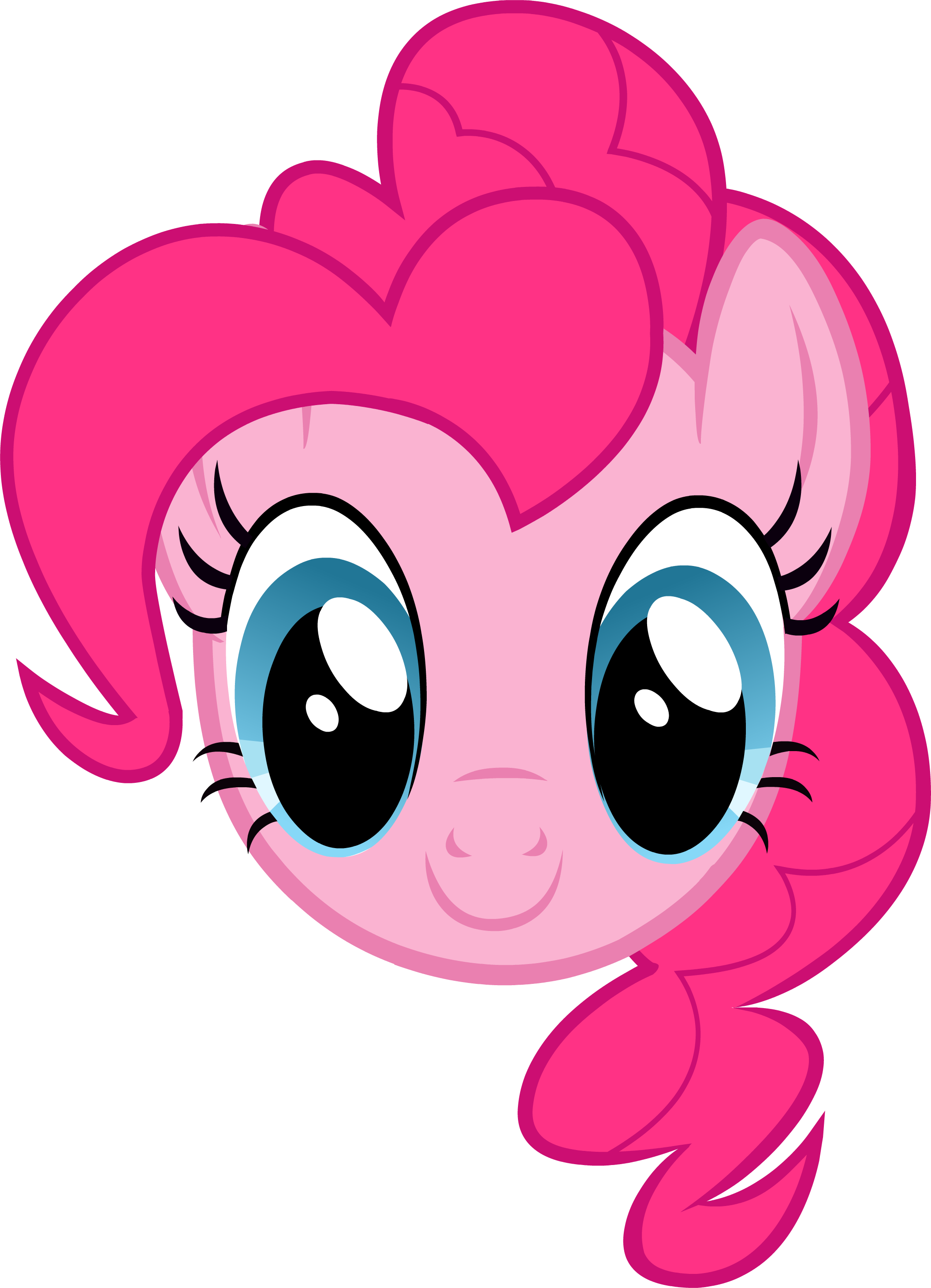 Pinkie Pie Headshot - Mane 6 Pinkie Pie (2112x2922)