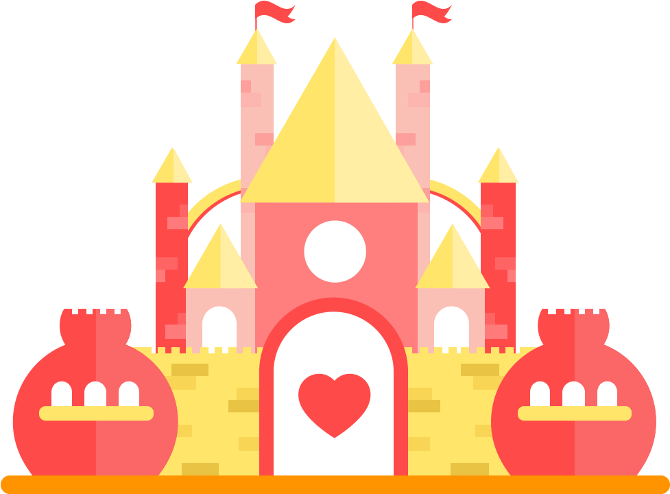 Fairy Tale Castle Icon - Vector Graphics (1500x1500)