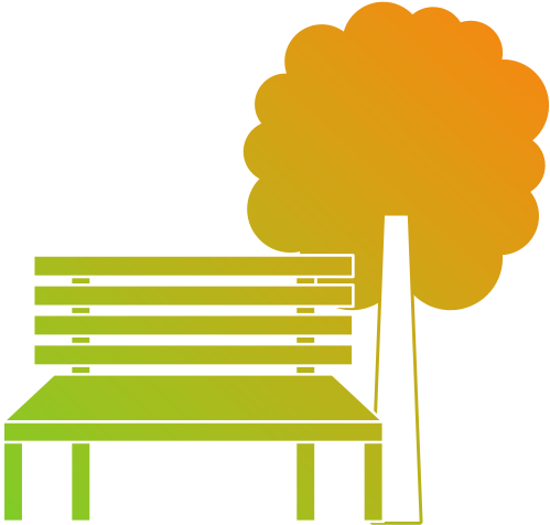 Park Bench And Tree - Landscape (550x550)
