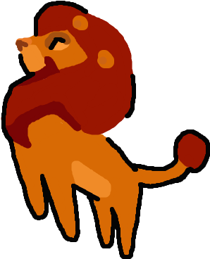 Mufasa Cave Painting By Andrewshilohjeffery - Painting (333x403)