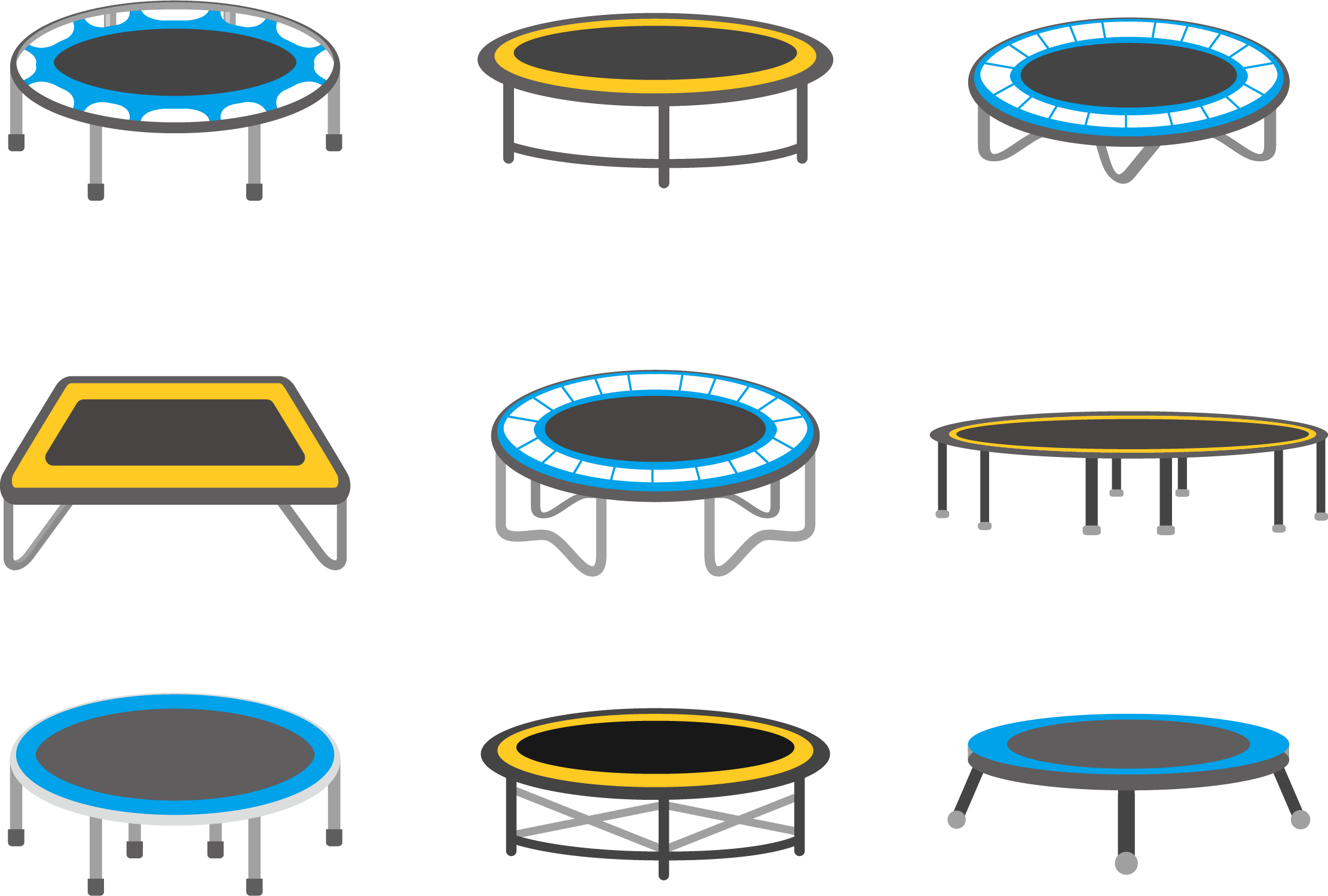 Trampoline Circus Icon - Trampoline Vector (2222x1500)