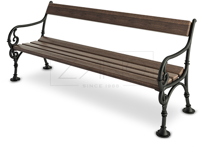 Wiedeńska Bench 02 072 Street And Park Furniture Zano - Bench (450x330)