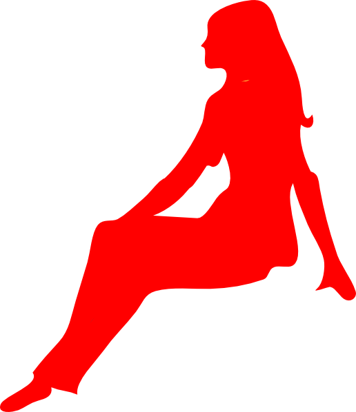 Human Silhouette Sitting Side View (516x598)