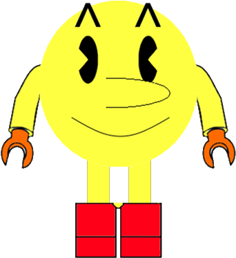 Lego Pacman Minifig By Theorangediamond - Lego Dimensions Pacman (352x386)