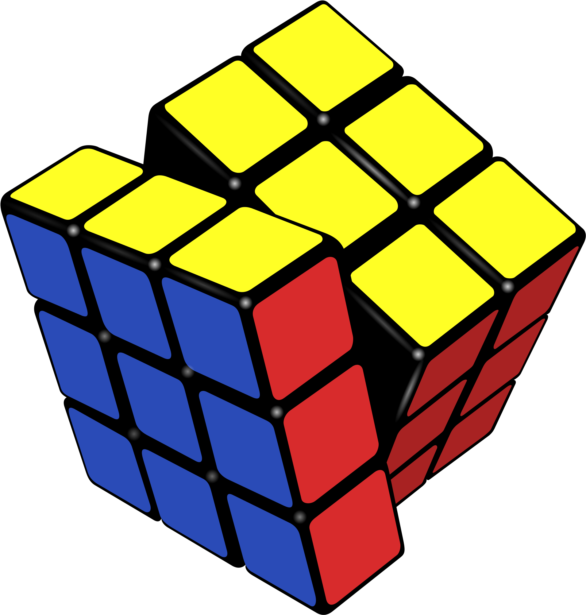 Rubik's Cube Png Transparent Images - Rubik's Cube Transparent Background (2000x2083)