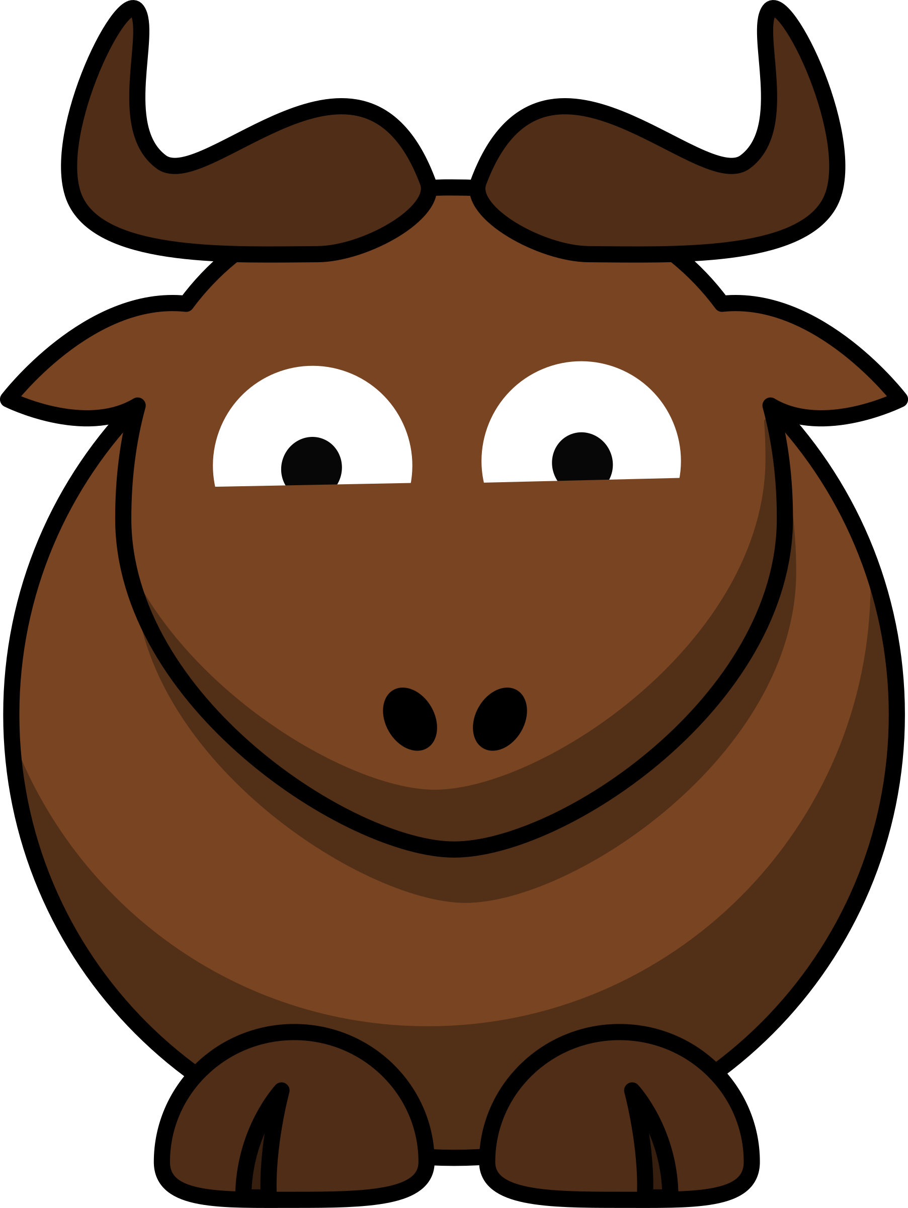 Angus Cattle Bull Cartoon Clip Art - Angus Cattle Bull Cartoon Clip Art (1805x2400)