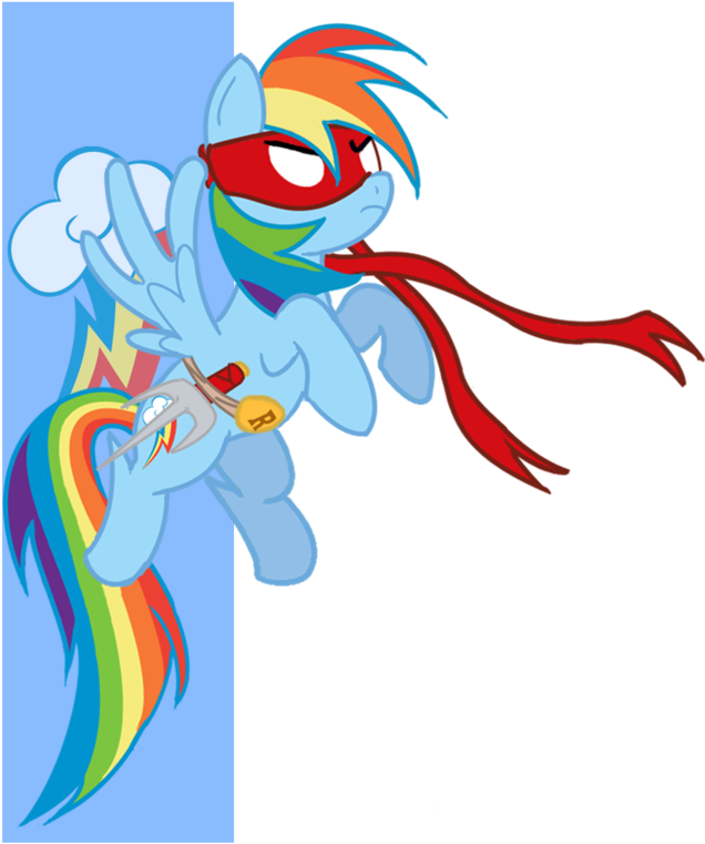 Rainbow Dash Tmnt By Sylvesterkittycat - Mlp Rainbow Dash Tmnt (909x880)