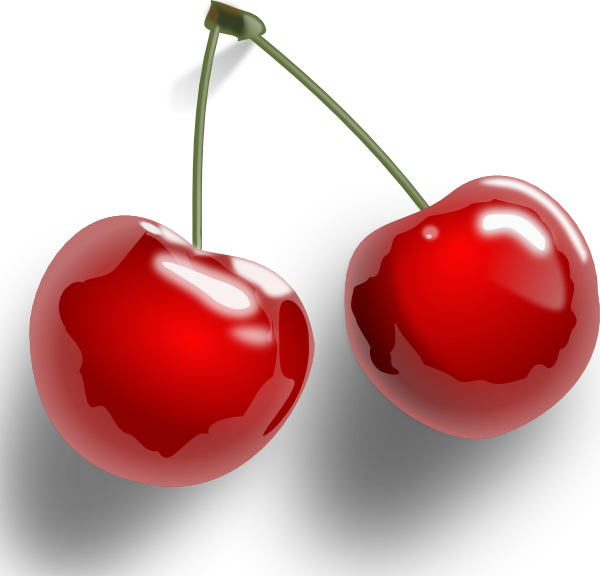 Cherries Clip Art At Clipart Library - Cherry Transparent Background (600x576)