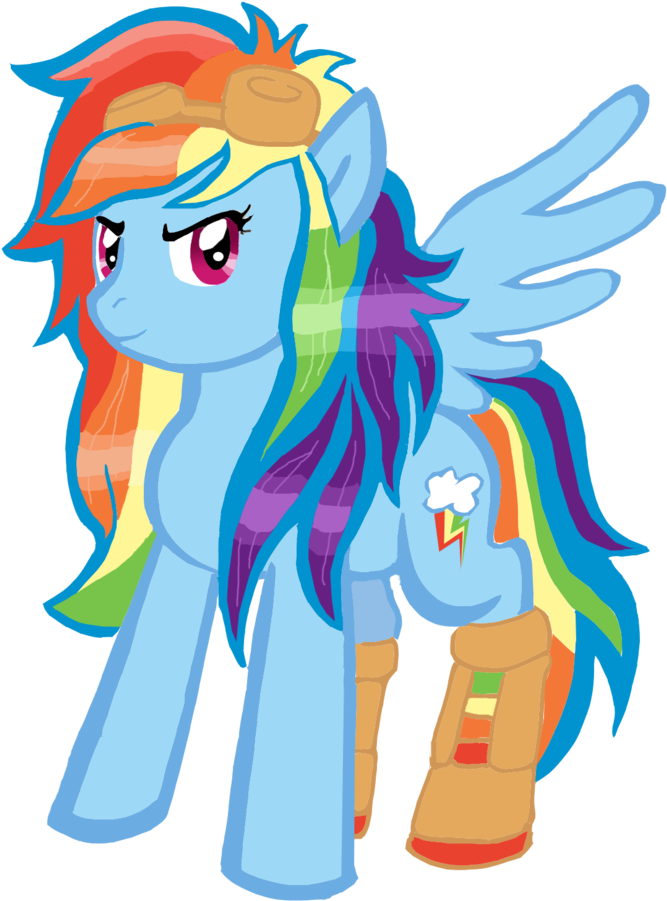Lotothetrickster Rainbow Dash With Long Hair By Lotothetrickster - Hairstyle (900x1022)
