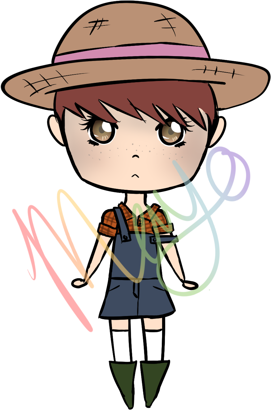 Farm Girl Adopt 10pts By Mayonayys Farm Girl Adopt - Cartoon (1000x1481)