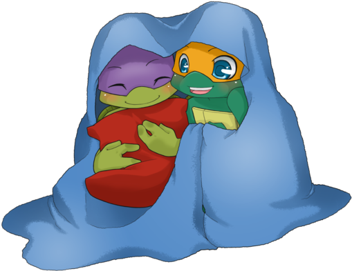 Warm And Fluffy By *namiangel On Deviantart - Cute Tmnt (600x483)