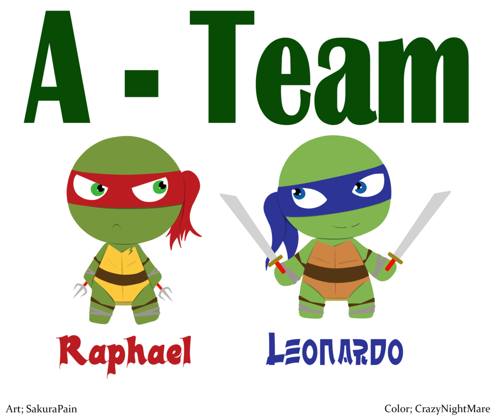 Thenightmaregirls A-team - Teenage Mutant Ninja Turtles (1024x943)