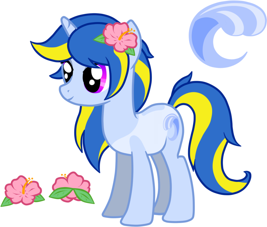 Wave Shine (long Hair Hibiscus) By Rayhiros - Wave Shine (long Hair Hibiscus) By Rayhiros (954x837)