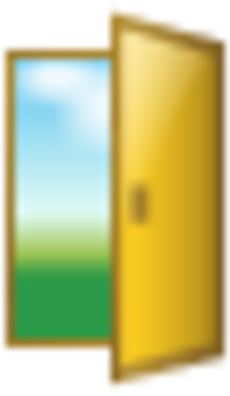 Free Images At Clker - Door (600x600)