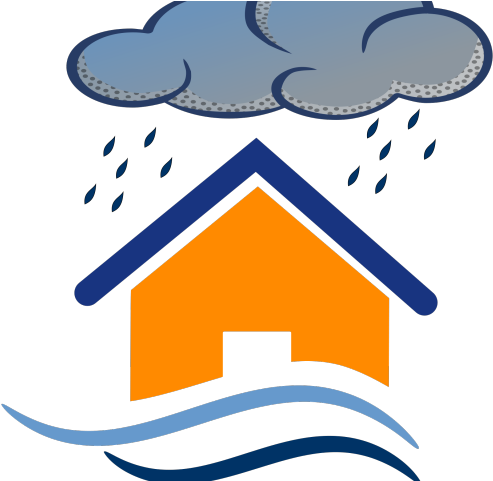 Disaster Clipart Causes Flood - Ikon Banjir (640x480)