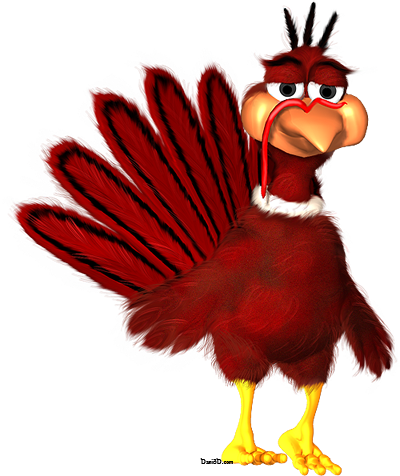 Turkey Clipart No Background - Cartoon Turkey Transparent Background (400x476)