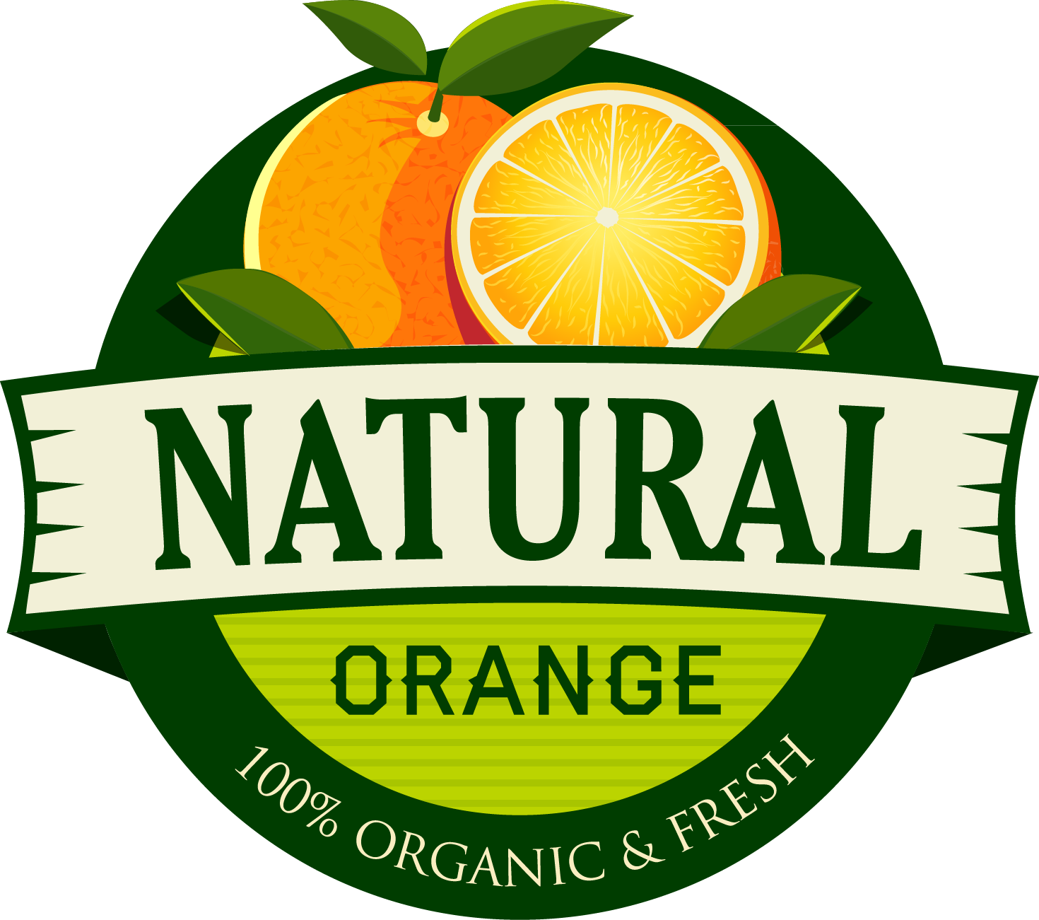 Orange Juice Organic Food Label - Orange Juice Label Png.