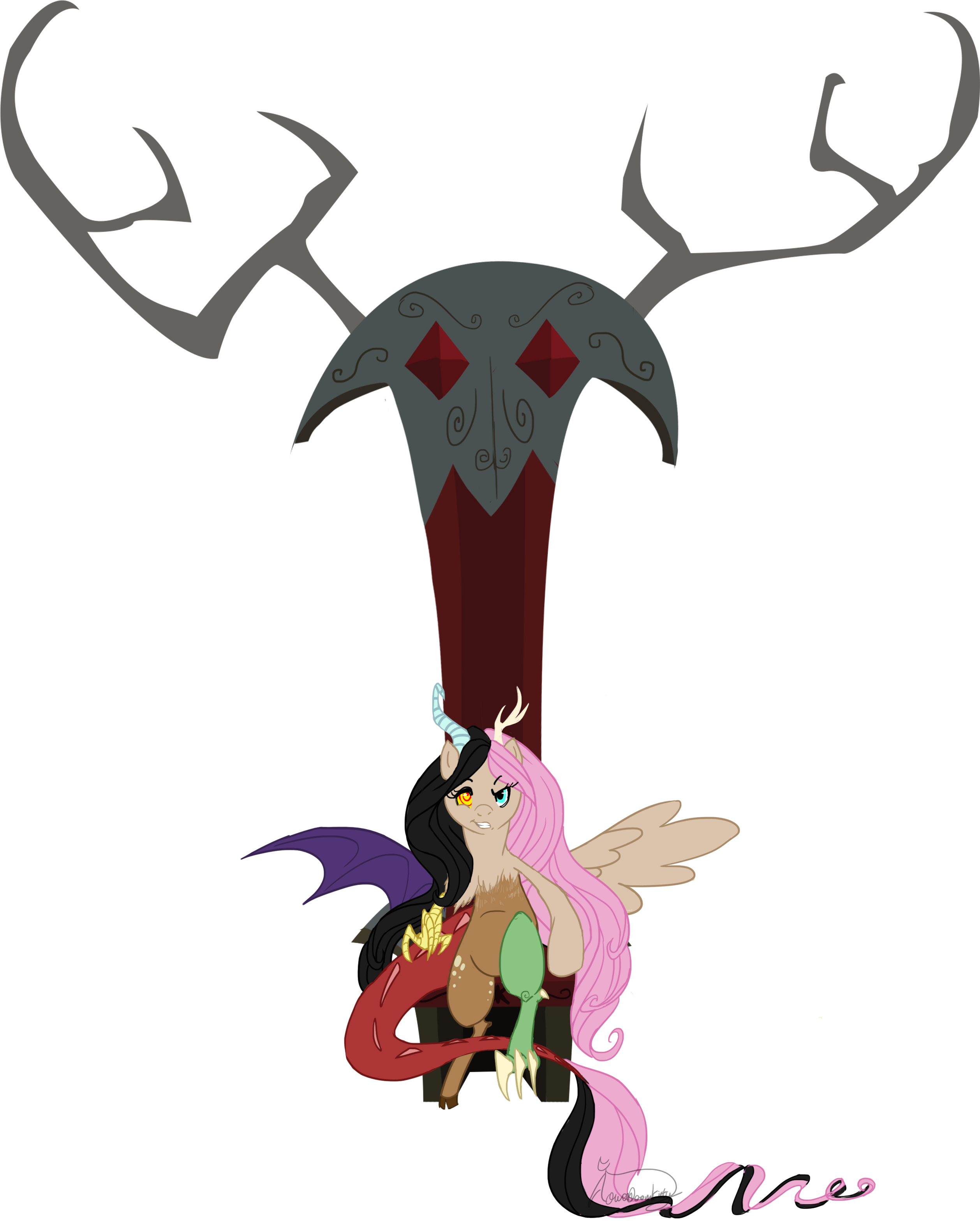 Fluttercord Filly Disaster By Owodoomkitty - Cartoon (2585x3243)