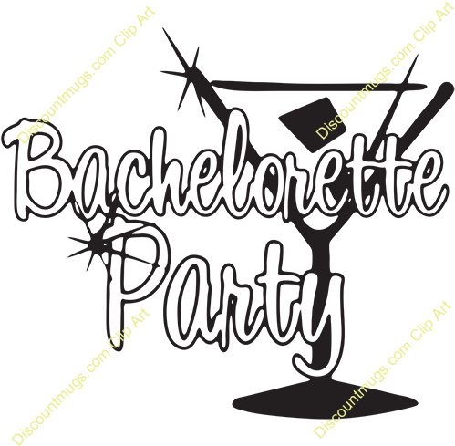 Martini Bachelorette Party - Bachelorette Party Text Transparent (500x500)