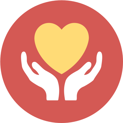 Giving Back After Natural Disaster Strikes Compass - Care Flat Icon (512x512)