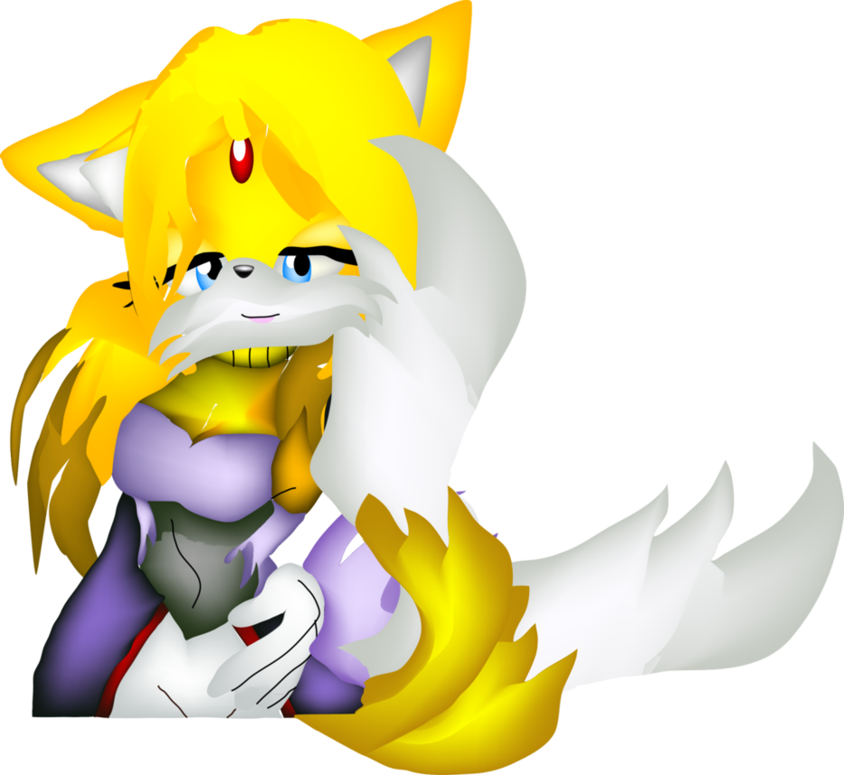 Tails As Blaze By Gamerz31w - Long Hair (933x857)