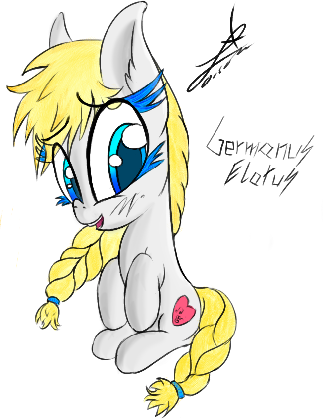 Magical Disaster, Blonde Hair, Braid, Colored Eyelashes, - Cartoon (648x861)