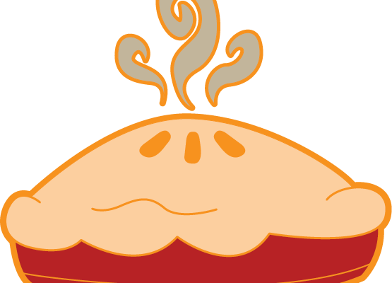 Pie Clipart Transparent Background - Drawings Of Apple Pie (555x400)