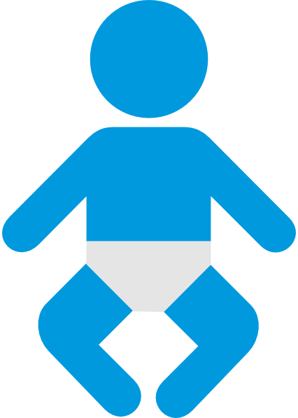 Baby Boy - Red Baby Icon Png (426x597)