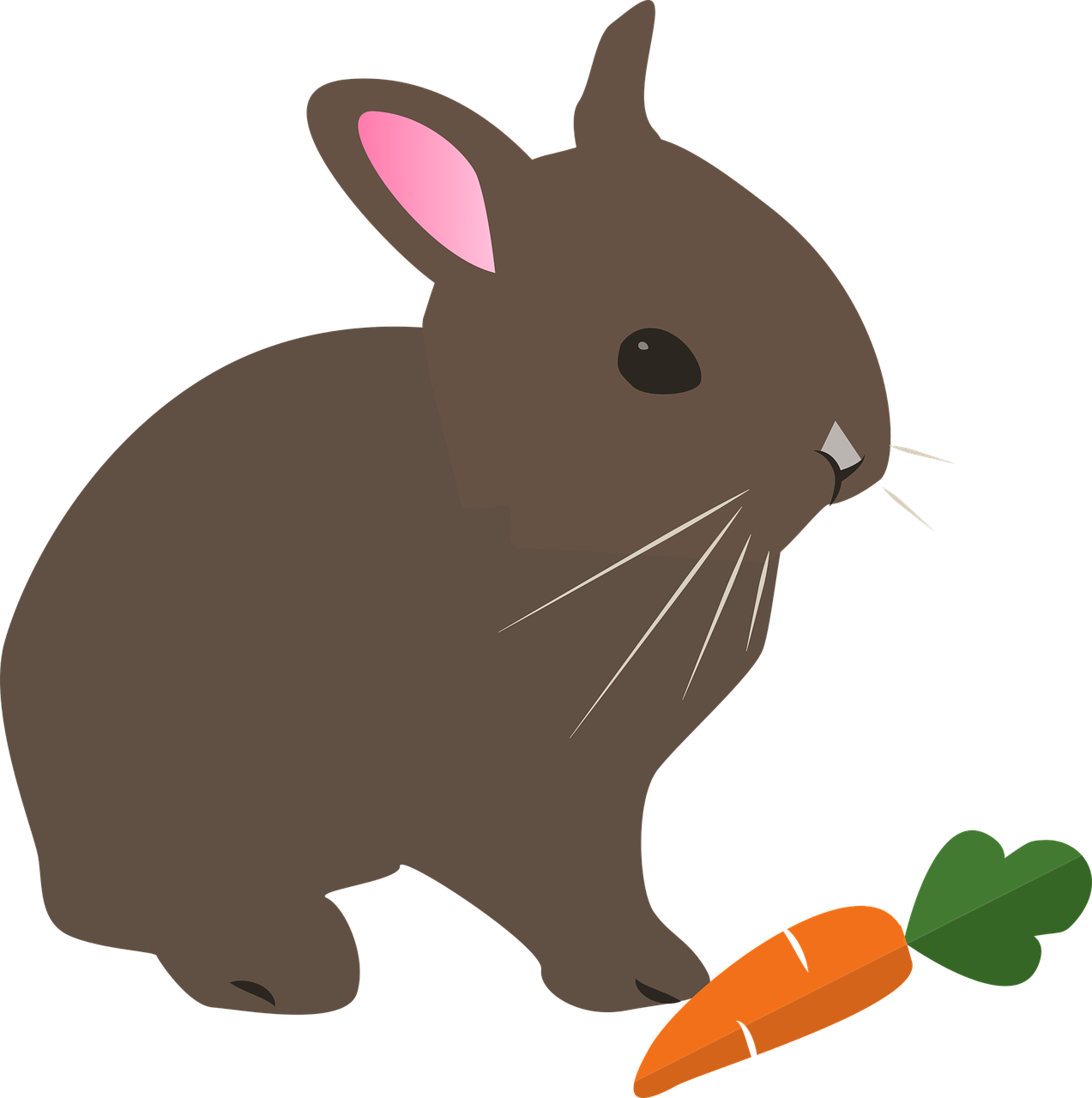 Hare Rabbit Easter Animal Pet Png Image - Animal Rabbit Cartoon (1273x1280)
