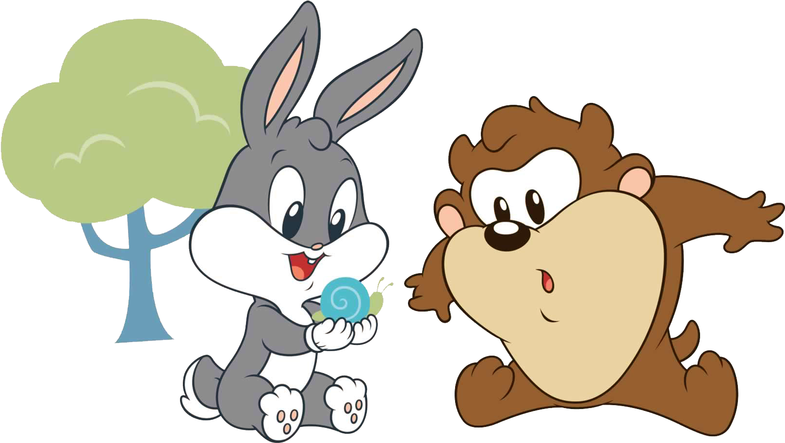 Bugs Bunny & Taz - Baby Bugs And Taz (1749x1144)