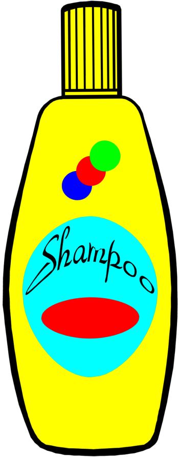 Shampoo Clipart Shampoo - Shampoo Coloring Page (350x895)