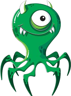 Microbes And Bacteria Cartoon Microorganism - Microbes And Bacteria Cartoon Microorganism (500x500)