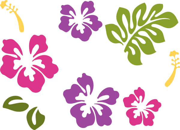 Hibiscus Single Pieces Clip Art At Clker - Hibiscus Clip Art (600x433)