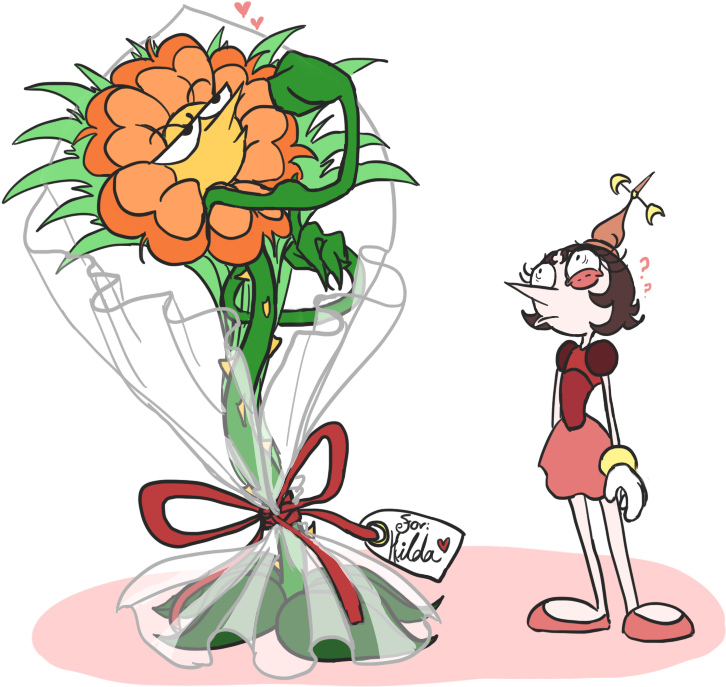 A Single Flower Bouquet By Neko-mirichan - Video Game (806x794)