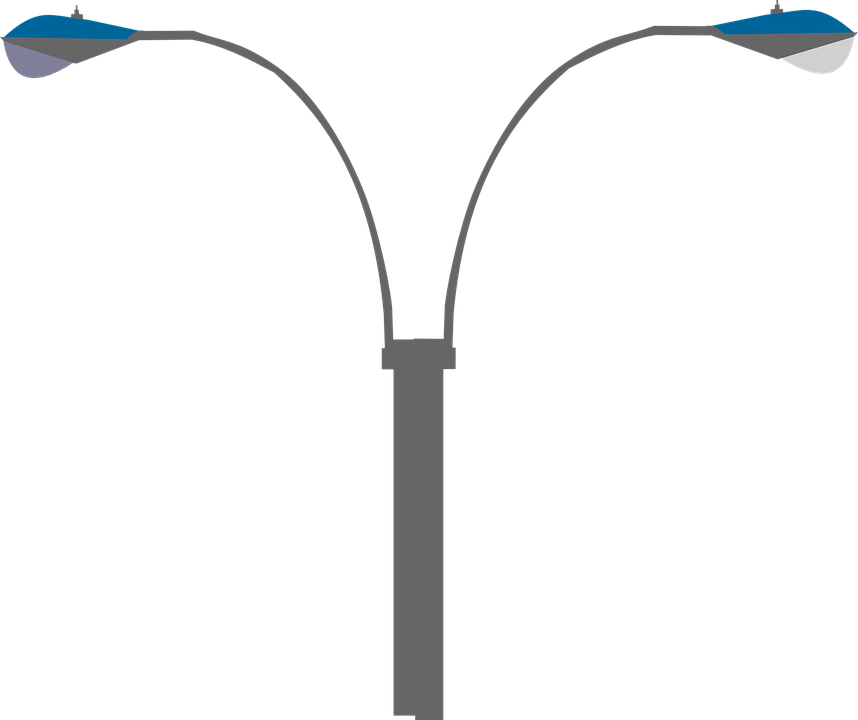 Street - Street Lights Clipart (858x720)